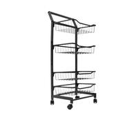 Carrello portaoggetti con doppio bracciolo e ruote, scaffale portaoggetti multistrato, scaffale porta snack, carrello piccolo, scaffale portaoggetti mobile, carrello portaoggetti da pavimento per cu
