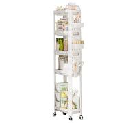 Carrello portaoggetti con rotelle - Rastrelliera per condimenti multilivello, Carrello mobile per organizer da cucina, Fornisce il massimo spazio | Accessorio per ripiano portatile con ruote per l'org