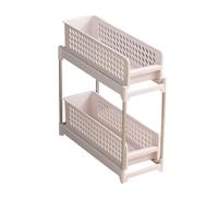 Carrello portaoggetti con rotelle, regolabile, salvaspazio, mobile, con design estraibile, per cucina, bagno, camera da letto, casa