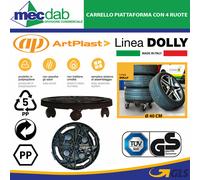 Carrello Portaoggetti Con Ruote Base Tonda Artplast Dolly