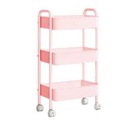 Carrello portaoggetti con ruote,Carrello utilitario con ruote | Carrello portautensili ad alta resistenza,Carrello con ripiani di stoccaggio a 3 livelli, carrello degli attrezzi organizzatore