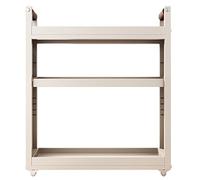 Carrello Portaoggetti con Ruote Materiale Metallico In Acciaio Al Carbonio con Rullo Silenzioso Ripiano da Cucina Facile da Montare per Cucina Lavanderia Spazi Ristretti(40 * 14 * 66cm)