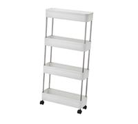 Carrello portaoggetti con ruote, versatile per bagno, cucina, camera da letto, trucco e lavanderia, design anti-caduta per un uso sicuro