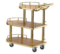 Carrello portaoggetti da bar, carrello di servizio per hotel, ristoranti, design moderno, a 3 livelli su ruote, carrello per servire bevande, carrello per catering, carrello per bar | Dimens