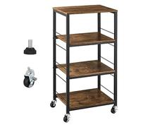 Carrello portaoggetti da cucina a 4 ripiani con ripiani, versatile carrello da cucina per servire, nizing e soluzioni salvaspazio