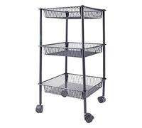 Carrello portaoggetti da cucina, carrello multiuso con ruote a 3 livelli, scaffale organizer multiuso, carrello, scaffale portafrutta e verdura, carrello di servizio per la casa