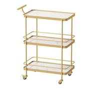 Carrello Portaoggetti Da Cucina Carrello Portaoggetti Con Ruote Carrello Portaoggetti A 3 Livelli Carrello Portaoggetti Da Cucina In Metallo E Legno Con Ruote E Maniglia Carrello Di Servizio Carrello