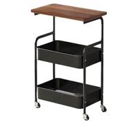 Carrello Portaoggetti da Cucina Con Ruote 3 Ripiani Multiuso Scaffale | Carrello da Cucina Mobile per Snack per Casa Camera da Bagno Ufficio Verdura Frutta Cibo Artigianato