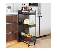 Carrello portaoggetti da cucina in acciaio inox, multifunzione, per uso dal pavimento al soffitto