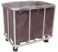 Carrello portaoggetti di grandi dimensioni, carrelli mobili per la cucina, carrello per salone di bellezza, carrello per biancheria resistente, carrello per la biancheria con sacchi in tessu