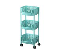 Carrello portaoggetti for cucina e soggiorno, con ruote, multistrato, cestino portaoggetti for la casa, contenitore a strati, contenitore aperto, ingombro ridotto, salvaspazio, adatto for ufficio, bal