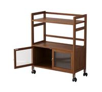 Carrello portaoggetti in bambù per salone e ufficio