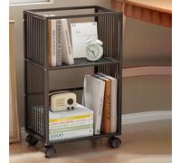 Carrello portaoggetti mobile per libreria, carrello portaoggetti su ruote, design sottile per spazi ristretti, scaffale mobile leggero