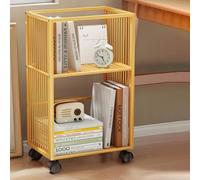 Carrello portaoggetti mobile per libreria, carrello portaoggetti su ruote, design sottile per spazi ristretti, scaffale mobile leggero