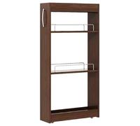Carrello portaoggetti, organizer con ruote, carrello multiuso in legno, armadio stretto salvaspazio per bagno, cucina, sala da pranzo, dispensa