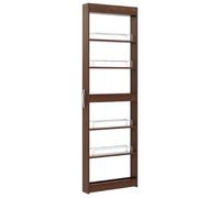 Carrello portaoggetti, organizer con ruote, carrello multiuso in legno, armadio stretto salvaspazio per bagno, cucina, sala da pranzo, dispensa