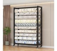 Carrello portaoggetti per Rotoli di Tessuto per impieghi gravosi Mobile Blueprint Orga Craft Roll Orga Carrello in Acciaio di qualità Commerciale (66,9" X 49,6") per lavori di Artigianato e