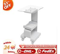 Carrello portaoggetti per salone di bellezza Carrello porta macchina per bellezza SPA a 2 livelli, bianco