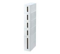 Carrello portaoggetti sottile salvaspazio da bagno, affidabile e sicuro per cucine, lavanderie e salotti, cassettiera stretta multifunzionale.