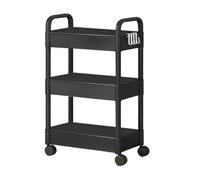Carrello Portaoggetti Su Ruote - Carrello Portaoggetti Multifunzionale con Ruote A 3 Strati - Può Muoversi Liberamente Senza Deformazioni O Vibrazioni, per Cucina, Soggiorno, Balcone, Ufficio, Bar