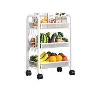 Carrello portaoggetti su ruote, scaffale sottile con piano di lavoro, carrello da cucina