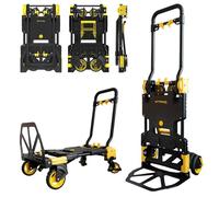 Carrello Portapacchi FOLD MAX 2 in 1 - Carrello trasformabile in piattaforma leggero salvaspazio Carico massimo 137 Kg