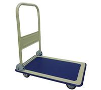 Carrello portapacchi in acciaio con 4 ruote e manico pieghevole portata 150 kg