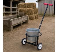 Carrello Portasecchio A Spinta Manuale, Supporto Circolare, Carrello Multiuso