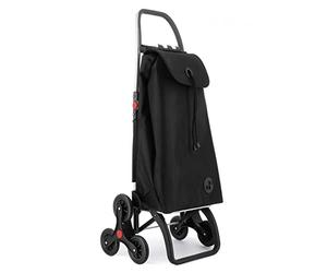 Carrello Portaspesa Rolser I-Max MF Pieghevole 6 Ruote Montascale - Nero