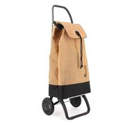 Carrello Portaspesa Rolser I-Max Yute Bi 2 ruote - Natural Nero