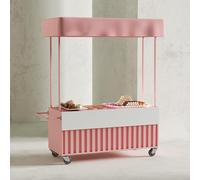 Carrello portatile all'aperto dell'alimento con il baldacchino e le ruote per le vendite dello spuntino del mercato e del