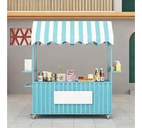 Carrello portatile con baldacchino, banco di mostra mobile della stalla per gli eventi ed i mercati all'aperto