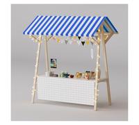 Carrello portatile della stalla del venditore con le ruote, Stand pieghevole del mercato con la tenda per il mercato degli agricoltori, supporto mobile della concessione