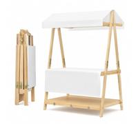 Carrello portatile in legno con baldacchino, supporto per limonata per | Espositore pieghevole versatile per vendita di dolci, fiere artigianali ed eventi stagionali, perfetto per mostrare le tue