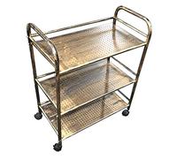 Carrello portatile multifunzionale in acciaio inox da cucina a isola e bar con ruote, ideale per la ristorazione e il riciclaggio del vino e uso in hotel per famiglie