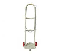 Carrello portatile per serbatoio di ossigeno, supporto resistente per contenitori, facile da manovrare per uso domestico, ospedaliero, fabbrica, 115,1 cm