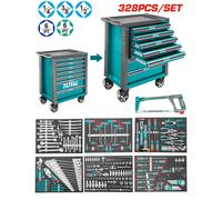 CARRELLO PORTAUTENSILI 7 CASSETTI con 328 UTENSILI - Marca TOTAL - CON OMAGGIO