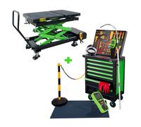 CARRELLO PORTAUTENSILI 7 CASSETTI VDE SPECIALE + TAVOLO IDRAULICO PER BATTERIE D