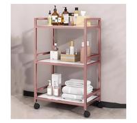 Carrello portautensili a 3 livelli con ruote, carrello medico mobile per stoccaggio e manutenzione, struttura in metallo resistente, perfetto per saloni di bellezza e spa