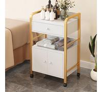 Carrello portautensili a 3 livelli, organizer mobile con ruote, per bagno, ufficio, officina, facile da montare, ripiani durevoli, design versatile