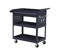Carrello portautensili a 3 livelli, resistente, organizer mobile per garage, magazzino e negozio, soluzione versatile per attrezzi e attrezzature