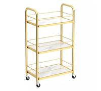 Carrello portautensili a 3 ripiani, in metallo, per ufficio, dormitorio, classe, biblioteca, soggiorno, versatile e salvaspazio