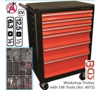 Carrello portautensili completo porta utensili attrezzi cassettiera 6 cassetti