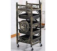 Carrello portautensili con 4 cassetti, carrello di bellezza mobile industriale, stile vintage, porta attrezzi (6) (3)