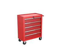 Carrello Portautensili Con Cassetti A 5 Ripiani, Grande Capacità Di Stoccaggio, Mobiletto Portautensili For Auto Con Rotelle, Carrello Portautensili For Officina(Red)