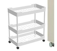 Carrello portautensili con rotelle, carrello portaoggetti portatile, multifunzione, organizer mobile, ripiani di design Ollow per cucina, area di lavoro e soggiorno