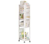Carrello portautensili con rotelle, multi-livello, per condimenti e condimenti, mobile da cucina, per garage