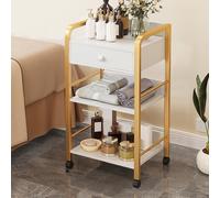 Carrello portautensili con ruote, organizer mobile per un facile montaggio in bagno, ufficio, officina