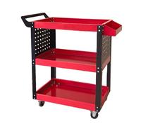 Carrello portautensili for impieghi gravosi a 3 ripiani, organizer for officina e garage su ruote, capacità di carico di 300 kg, for servizi di riparazione auto(Color 1)