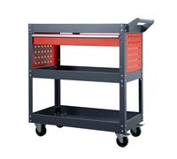 Carrello portautensili for impieghi gravosi con cassetto a 3 livelli, organizer for riporre gli attrezzi, carrello da lavoro mobile, for officina, magazzino e officina di riparazione in garage